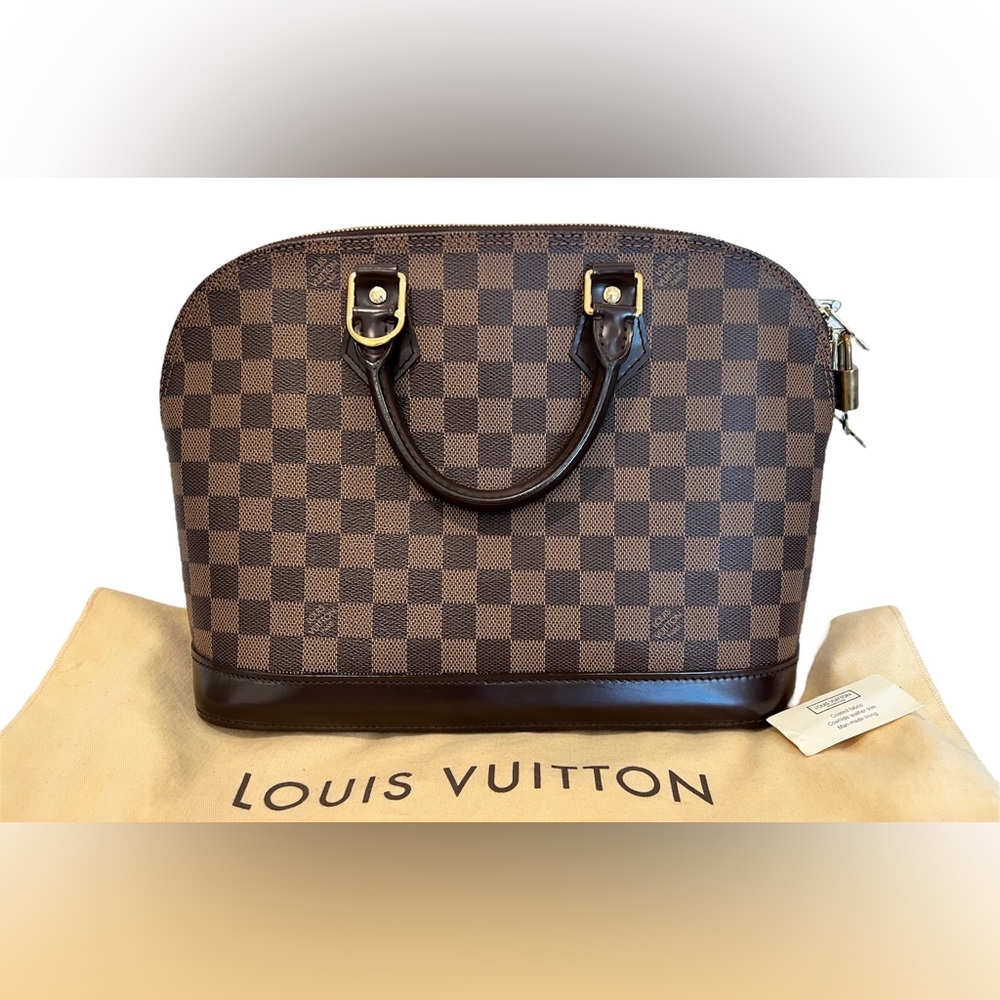 Louis Vuitton Alma PM Damier Ebene w/Dust bag & Lock/Keys - Excellent Condition!